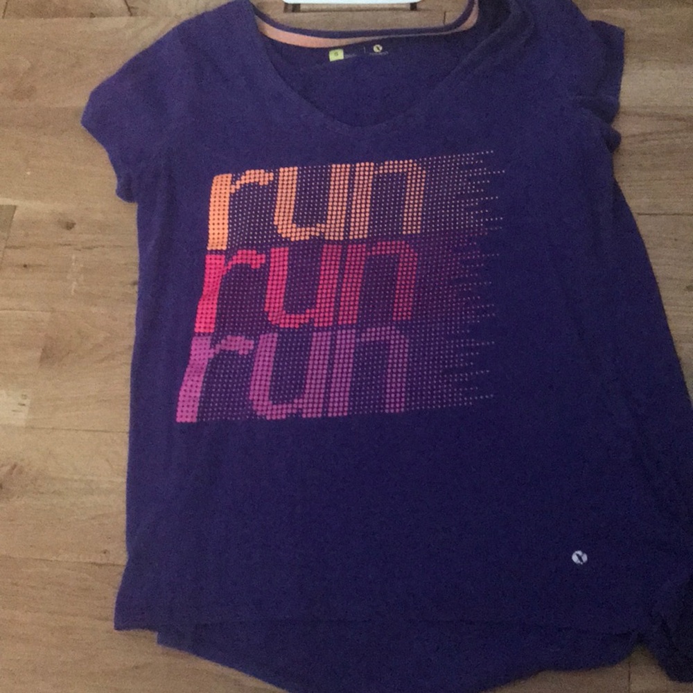 Purple short in front